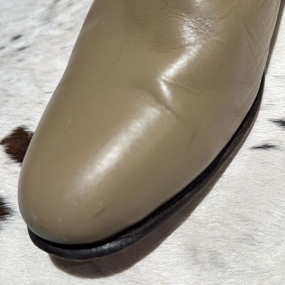 Red Diamond Leather Chelsea Boot Beige Size 28 A11 - Picture 5 of 11